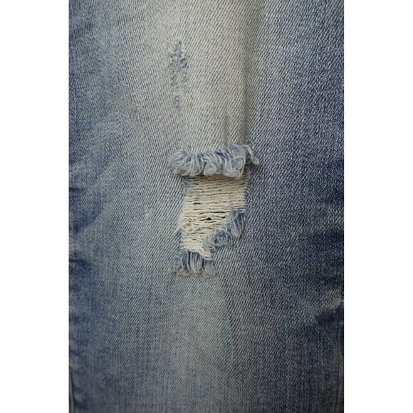 Kancan Button Fly Distressed Blue Ankle length Skinny Jeans - Picture 7 of 14